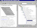 De InfoViewer pagina in het WorkSpace Window van Visual C++ geeft toegang tot de uitgebreide HTML-gebaseerde documentatie.